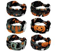6 Pack Wide Headbands for Women Soft Hair Head Band Sport Hair Band for Workout Yoga Running, Halloween illustrations 1_42