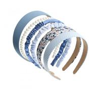 6-Pack Women's Headbands, Versatile Fashion Hair Hoops, Blue, One Size