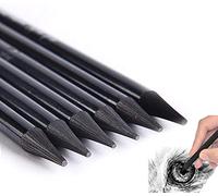 6 Pack Woodless Black Graphite Pencils Set Assorted HB 2B 4B 6B 8B EE Black Soft Sketch Pencils Drawing Set Art Painting Supplies Pencils for Drawing, Sketching Black Pencils for Beginners & Artists
