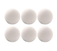 6 Pack Wool Dryer Balls for Clothes - Reusable Laundry Detergent Alternative, Natural Fabric Softener & Static Reducer, 6cm Dehumidifying was