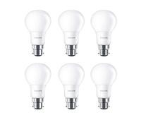 6 Pack x Philips CorePro LED 8W Frosted GLS Lamp B22 BC Large Bayonet Cap 2700k Warm White 806 Lumen 15000 Hours - 929001233902