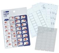 6 Pack XL Refill Set, Monthly Medication Cold Seal Blister Packs, Includes 6-5/8" Deep Blister Trays & 6 Cold-Seal Cards, Pill Blisters for Cold Seal Blister Pack System