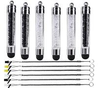 6 Pack XRONG stylus pen Colors Crystal Capacitive Mini Universal Touch Screen Pen for iPhone 5s 6s, Samsung Galaxy s5 s4 s3, Android, Smartphones, iPad, iPods, HTC, Motorola, Nexus 10 7 4, LG and more