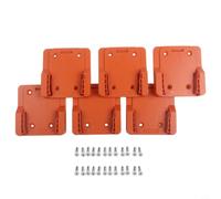 6 Pack Yellow Hanger For Ridgid And For Aeg 18v Li-ion Tools, Plastic Wall Mount Rack For Cordless Drill Storage In Garage Or Workshop