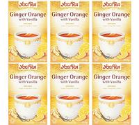 (6 PACK) - Yogi Tea - Ginger Orange with Vanilla Tea | 17 Bag | 6 PACK BUNDLE