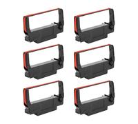 6 Pack Yuanqimm ERC-30 ERC-34 ERC-38 B/R Ribbon, Black and Red Ink Cartridge Compatible with Epson TM-U220, TM-U230, BTP-M300, M188B Receipt Printers, Individually Sealed, Red and Black