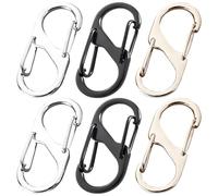 6 Pack Zipper Locks with Carabiner Clip - Small Lock for Luggage and Backpacks, Theft Deterrent Travel Locks, Zipper Clips Anti Theft, Bag Lock for Traveling Bags and Handbags