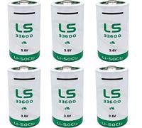 6 Pack zoyfayl LS33600 Battery Replacement for saft LS33600 3.6 Volt D 17000 mAh Lithium Battery (6 Pack)