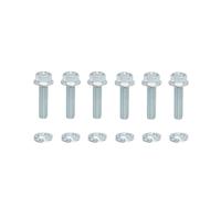 6-PackEngine to Transmission Bell Housing Bolts Kit for GM SBC & BBC to TH350,TH400,700R4,200R4 Transmissions,3/8-16 x 1-1/2″ Grade 8.8 Flanged Hex Engine-to-Trans Fasteners