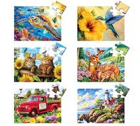 6 Packs 16 Large Piece Puzzle for Seniors, Dementia Alzheimer's Products Activities for Elderly Adults, Easy Puzzle Alzheimer’s Memory Cognitive Game Gift for Patient in Nursing Home