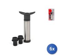 6 Packs 2 Caps for Pump Save Taste in Stainless Steel Home Soave