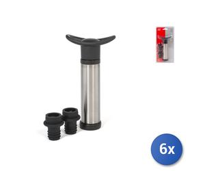 6 Packs 2 Caps for Pump Save Taste in Stainless Steel Home Soave