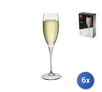 6 Packs 2 Glasses In Glass Galileo Champagne cl 26 Transparent Bormioli