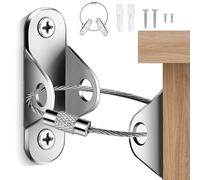 6 Packs Anti-Tip Furniture Straps Kit, Safety Furniture Wall Anchors Kit for Baby Child Proofing & Pet Protecting,Anti-Shedding, Secure Bookshelf, Cabinet, Dresser