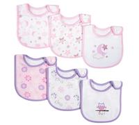 6 Packs Baby Bibs Newborn Dribble Bibs Cotton Soft and Absorbent Baby Bandana Drool Bib with Adjustable Snaps Breathable Feeding Teething Bib for Unisex Girl Boy Infant Toddlers Newborn 0-24 Months