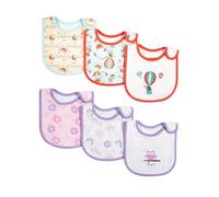 6 Packs Baby Bibs Newborn Dribble Bibs Cotton Soft and Absorbent Baby Bandana Drool Bib with Adjustable Snaps Breathable Feeding Teething Bib for Unisex Girl Boy Infant Toddlers Newborn 0-24 Months