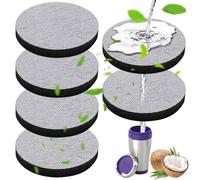 6-Packs Bottle Filter Discs for Brita Fill & Go Water Filter Bottles, Micro Disc Water Filter Discs Reduce PFAS Chlorine, Micro Particles, Taste-Disturbing Substances and Other Impurities