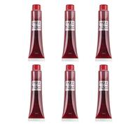 6 Packs Fake Blood Tubes 28ml Halloween Vampire Zombie Costume Makeup SFX | for Vampire, Zombie and Dracula Looks, Non Toxic Latex Free Face and Body Paint, Theatrical Wounds, Scars and Costume Parties