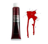 6Pcs Fake Blood Tubes 28ml Halloween Fancy Dress Horror Vampire Zombie Make Up for Theatrical Wound Scar Modeling for Face/Body/Child/Adult