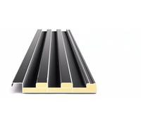 6 Packs Insulated Aluminum Roofing Panels - Gray Corrugated Roof Sheets for DIY Projects and Greenhouses(100cm)