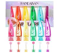6 Packs Magic Lip Gloss Set,Magic Colour Changing Lip Gloss, Long Lasting Lipgloss Set,Moisturizer Jelly Lipstick,Lip Care Plumper For Women, Girls, Ladies