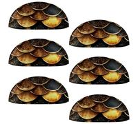 6 Packs Mermaid Scale Cabinet Knobs, 3.5" Modern Kitchen Cabinet Pulls with Screws, Drawer Pull Handles Knob for Closet, Cupboard, Door