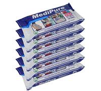 6 Packs of Medipure XXL Large & Thick Wet Wipes 22cm x 28cm 48/Pack (288 Wipes)
