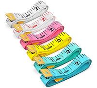 6 Packs Soft Body Tape Measure Measuring Tape for Body Double Scale Small Fabric Sewing Tailor Cloth Waist Pink Measuring Tape Measure for Body Measurements Weight Loss, 150cm/60inch
