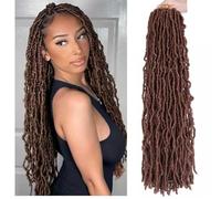 6 Packs Soft Locs Crochet Hair Pre Looped 24 Inch Faux Locs Crochet Braids Goddess Locs Dreadlocs Synthetic Hair for Black Women (24 Inch 6 Pack 350#)