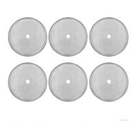 6 Packs Stainless Steel Cafetiere Filter Mesh Screen, 4 Inch Coffee Filter Replacement, Reusable Cafetiere Mesh Replacement for 34oz/1000ml Coffee and Tea Makers