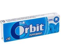 6 Packs Wrigley's Orbit Peppermint Sugar Free Chewing Gum Helps keep Teeth Clean And Mouth Fresh