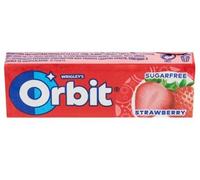 6 Packs Wrigley's Orbit Strawberry Sugar Free Chewing Gum Helps keep Teeth Clean And Mouth Fresh