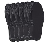 6 Pair Pack Anti Odour Shoe Insoles Set,Comfort Insoles Cushioned Shoe Inserts Replacement,Arch Support Insoles for Trainers Sports Shoes Work Boots Shoes,Shock Absorbing Inner Soles