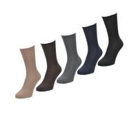 6 Pair Pack Mens 100% Cotton LOOSE Wide Soft Top No Non Elastic Short mid calf SOCKS. To Fit UK Foot Sizes 6-11 (Light Colours)