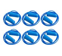 6 Pair Portwest Detectable Disposable Corded PU Soft Foam Ear Plugs Bulk Anti Noise Reduction Cancelling for Work Sleeping Blue with String EP30