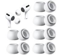 [6-Pair] Replacement Ear Tips for AirPods Pro & AirPods Pro 2nd Generation with Noise Reduction Hole ,No Silicone Eartips Pain,Anti Slip Soft Ear Tips Compatible Airpods Pro/Pro 2 (Sizes S/M/L)