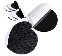 6 Pairs 10CM Round Sticky Pads Dots Hook and Loop Self Adhesive Tape