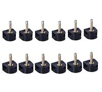 6 Pairs 3 Sizes Black U-Shaped High Heel Tips Repair Caps Non-Slip Replacement Shoe Heels Protectors Dowels Tip Pins for Repairing Shoes 8 mm 9 mm 10 mm