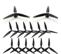 6-Pairs 7/8/9/10 Inch 3-Blade Propeller Set, CW/CCW, Fiberglass for FPV Drone & Racing Quadcopter(1050)