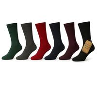 6 Pairs Bamboo Socks Mens Antibacterial Flat Toe Seam Ankle Crew Machine Washable Socks | Black or Assorted Colours | UK Size 6-11 | EU 39-46 (UK, Numeric, 6, 11, Regular, Regular, Assorted)