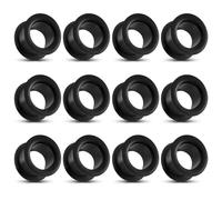 6 Pairs Black Silicone Gauges 2g 0g 00g 12mm 14mm 16mm 18mm 20mm 22mm 25mm Silicone Ear Tunnels Plugs Flexible Ear Expander Stretching Gauges Earlet Plugs for Women Men, Silicone, cubic-zirconia