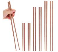 6 Pairs Cooking Chopsticks 3 Sizes Traditional Chinese Wooden Extra Long Chopsticks Wooden Kitchen Cooking Chopstick Tongs for Frying Hotpot Kitchen Chop