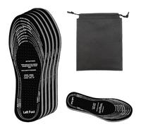 6 Pairs Cuttable Shoe Insoles, Breathable Latex Foam Shoe Inserts Comfort Anti Odour Shoe Inserts with Storage Bag, Soft Cut to Size Shoe Insoles for Men Women Adults Four Seasons Daily Replacement