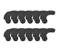 6 Pairs Dumbbell Holder Shock Pad Rubber Protective Mat | Anti Scratch Cushioning, Quiet Workouts, Black Finish, Fits Barbell Bars and Rack Arms for Garden Use
