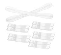 6 Pairs Elastic TPU Ankle Straps for Heels 1cm X 11cm | No Show, Anti-slip Support, Dance Parties and Work, Design with Universal Fit