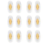 6 Pairs Eyeglass Nose Pads, Replacement Nose Pads for RayBan Aviator RB3025 3026, RB3030, RB3211, RB3362, RB3625, Sunglasses Clip-on Nose Pads for Glasses Comfort Soft Cushion (Gold)
