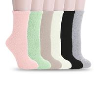 6 Pairs Fluffy Socks Birthday Gifts for Womens Socks Gifts for Her Funny Gifts,Sleep Sock Women Gift Ladies Sock Suitable for Christmas Valentines Birthday Gifts