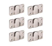 6 Pairs Flush Mount Brackets, Cold Rolled Steel Picture Hanger Z Clip Hook Interlocking Headboard Wall Fixings for Mirror, Clock, Picture Frame (30 x 53.5mm)