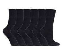 6 pairs Gentle Grip Loose Top Non Binding Elastic Bamboo Socks UK 4-8 EUR 37-42 (RM31)
