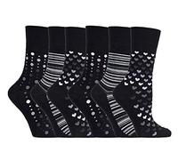 6 pairs Gentle Grip Loose Top Non Binding Elastic Bamboo Socks UK 4-8 EUR 37-42 (RM32)